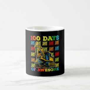 100 Tage des großartigen Baggers 100. Schultag Kaffeetasse