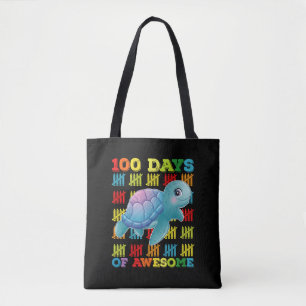 100 Tage des großartigen Schildkröte 100. Schultag Tasche