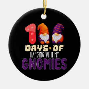 100 Tage des Hängens mit meiner Gnomies-Schule Keramik Ornament