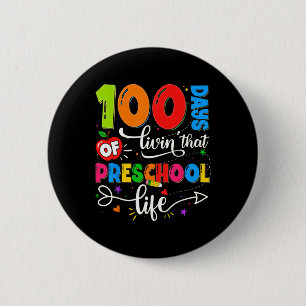 100 Tage des Lebens als Vorschulkind Junge Mädchen Button