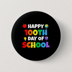 100 Tage des Lernens von Kindern und Lehrern Button