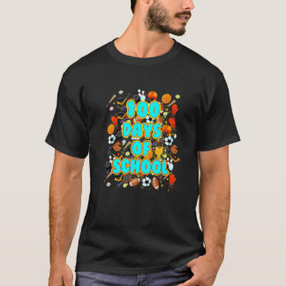 100 Tage des Schulballsport Lehrer oder Schüler T-Shirt