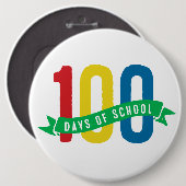 100 Tage des Schulknopfes Button (Vorne & Hinten)