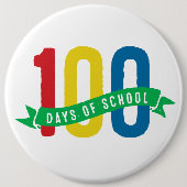 100 Tage des Schulknopfes Button (Vorderseite)