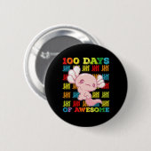 100 Tage des tollen Axolotls 100. Schultag Button (Vorne & Hinten)