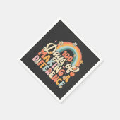 100 Tage des Unterrichtens mit Regenbogen Serviette (Ecke)