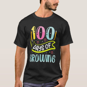 100 Tage des Wachstums 100 Tage Schullehrer und T-Shirt