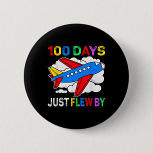 100 Tage, die nur mit dem Flugzeug am 100. Button