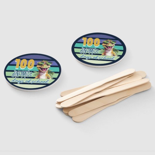 100 Tage Dinosaur Schule Party Fächer (Non-assembled)