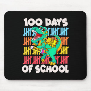 100 Tage Dinosaurier Trex Jungs Kinder 100 Tage Sc Mousepad