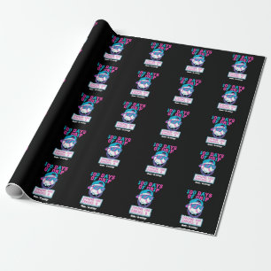100 Tage Drip 0 Fehler Baseball School Swag Geschenkpapier