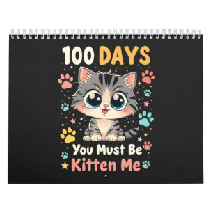 100 Tage Du musst Kitten Me Cat 100 Days School Kalender