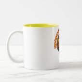 100 Tage durch Lernen aufgehoben Zweifarbige Tasse (Links)