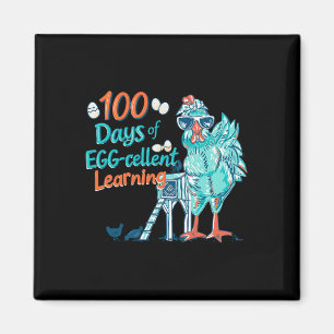 100 Tage Ei-extra Klügerer Lehrer Kinder 100. Tag Magnet
