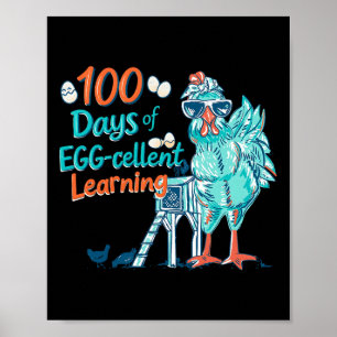 100 Tage Ei-extra Klügerer Lehrer Kinder 100. Tag  Poster