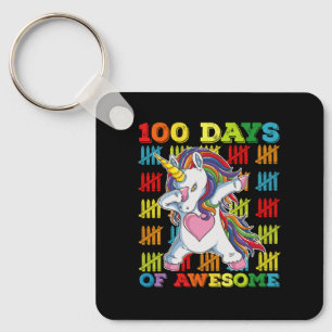 100 Tage eines großartigen Einhorns 100. Schultag Schlüsselanhänger
