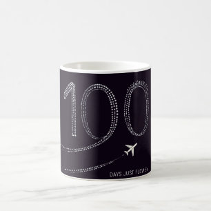 100 Tage einfach mit Jet fliegen Kaffeetasse