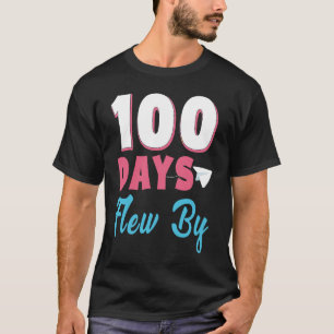 100 Tage einfach mit Schmetterling geflogen 100 Ta T-Shirt