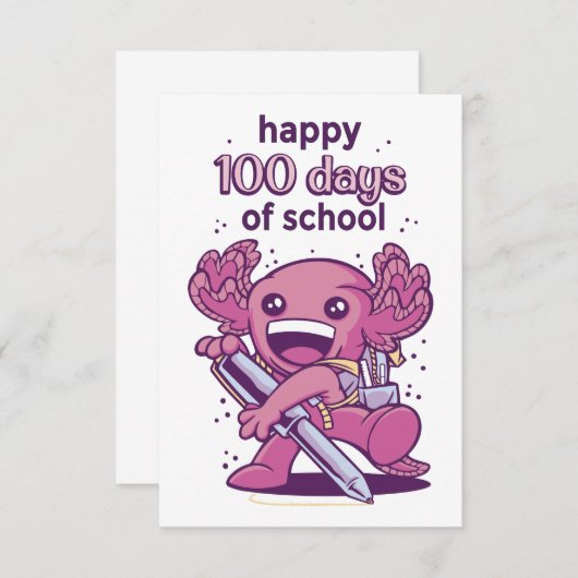 100 Tage Einladung zur Schule (Vorne/Hinten)