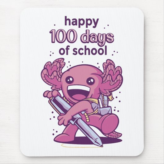 100 Tage Einladung zur Schule Mousepad (Vorne)