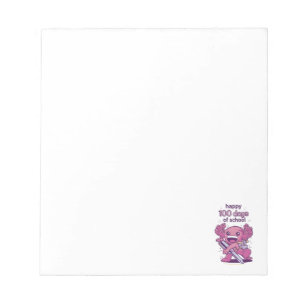 100 Tage Einladung zur Schule Notizblock