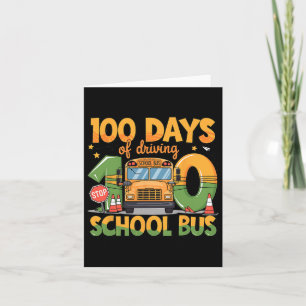 100 Tage Fahren der Schulbusfahrer lustig m Karte