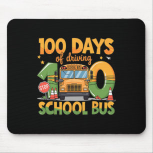 100 Tage Fahren der Schulbusfahrer lustig m Mousepad
