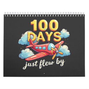 100 Tage fliegen mit dem Flugzeug 100 Tage Schulze Kalender