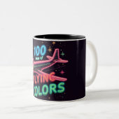 100 Tage fliegender Farben Zweifarbige Tasse (VorderseiteRechts)