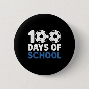 100 Tage Fußball-Jugend Kinder 100 Tage Button