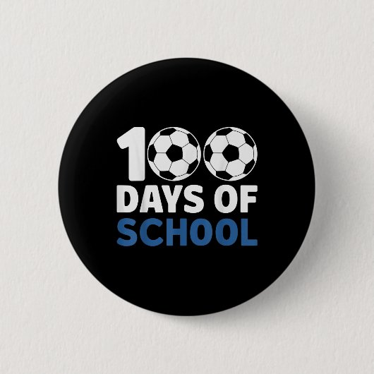 100 Tage Fußball-Jugend Kinder 100 Tage Button (Vorderseite)