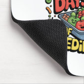 100 Tage Fütternd Kinderschule Mittagessen Lady Ca Mousepad (Ecke)