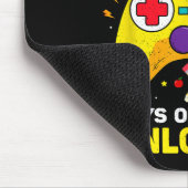 100 Tage Gaming-Videogame in der Schule Mousepad (Ecke)