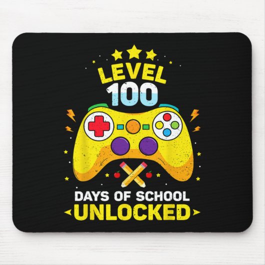 100 Tage Gaming-Videogame in der Schule Mousepad (Vorne)