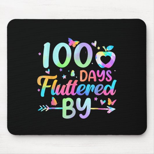 100 Tage geflattert von - 100. Schultag Mousepad (Vorne)