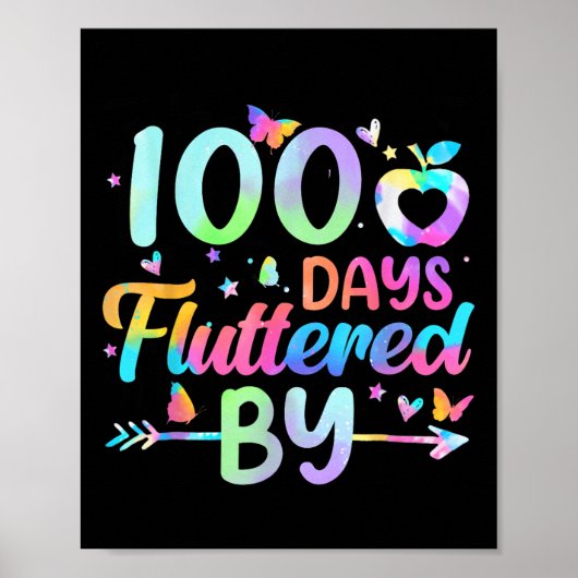 100 Tage geflattert von - 100. Schultag Poster (Vorne)