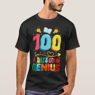 100 Tage Genie 100. Schultag Lehrer T-Shirt