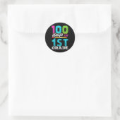 100 Tage Geschenk 100 Tage Runder Aufkleber (Tasche)