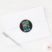 100 Tage Geschenk 100 Tage Runder Aufkleber (Umschlag)