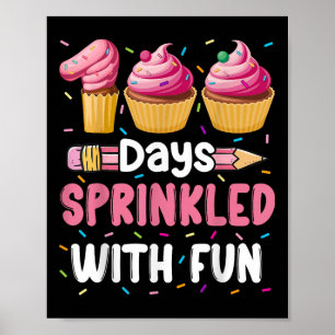 100 Tage geteilt mit Fun Cupcake 100. Tag der S Poster