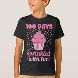 100 Tage geteilt mit Fun Cupcake 100. Tag der S T-Shirt