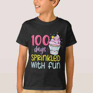 100 Tage geteilt mit Fun Cupcake 100. Tag der S T-Shirt