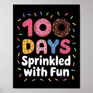 100 Tage geteilt mit Spaß Donuts 100 Tage SC Poster