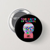 100 Tage Gumball-Maschine für Kinder Lehre Button (Vorne & Hinten)