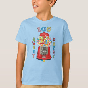 100 Tage Gumball-Schulmaschine T-Shirt