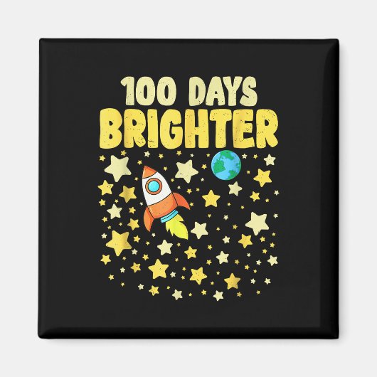 100 Tage Helfer 100. Schulastronaut Magnet (Vorne)