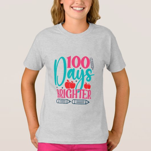 100 Tage hell T-Shirt (Vorderseite)