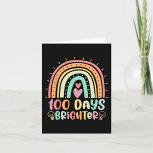 100 Tage Hellbrennen Happy 100 Day of Schoo Karte