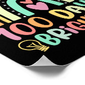 100 Tage Hellbrennen Happy 100 Day of Schoo Poster (Ecke)