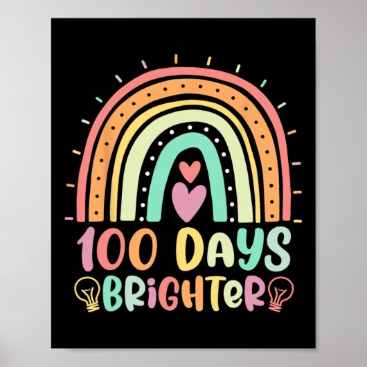 100 Tage Hellbrennen Happy 100 Day of Schoo Poster (Vorne)